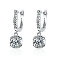 Boucles d’Oreilles Huggie 2CT en Moissanite Diamant de Laboratoire
