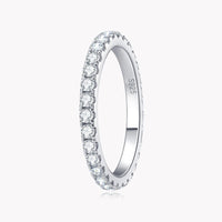 Alliance Éternité Moissanite 2mm pour Femme