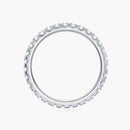 Alliance Éternité Moissanite 2mm pour Femme