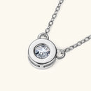 Collier en argent S925 plaqué or 18K avec moissanite incrustée 1.0CT
