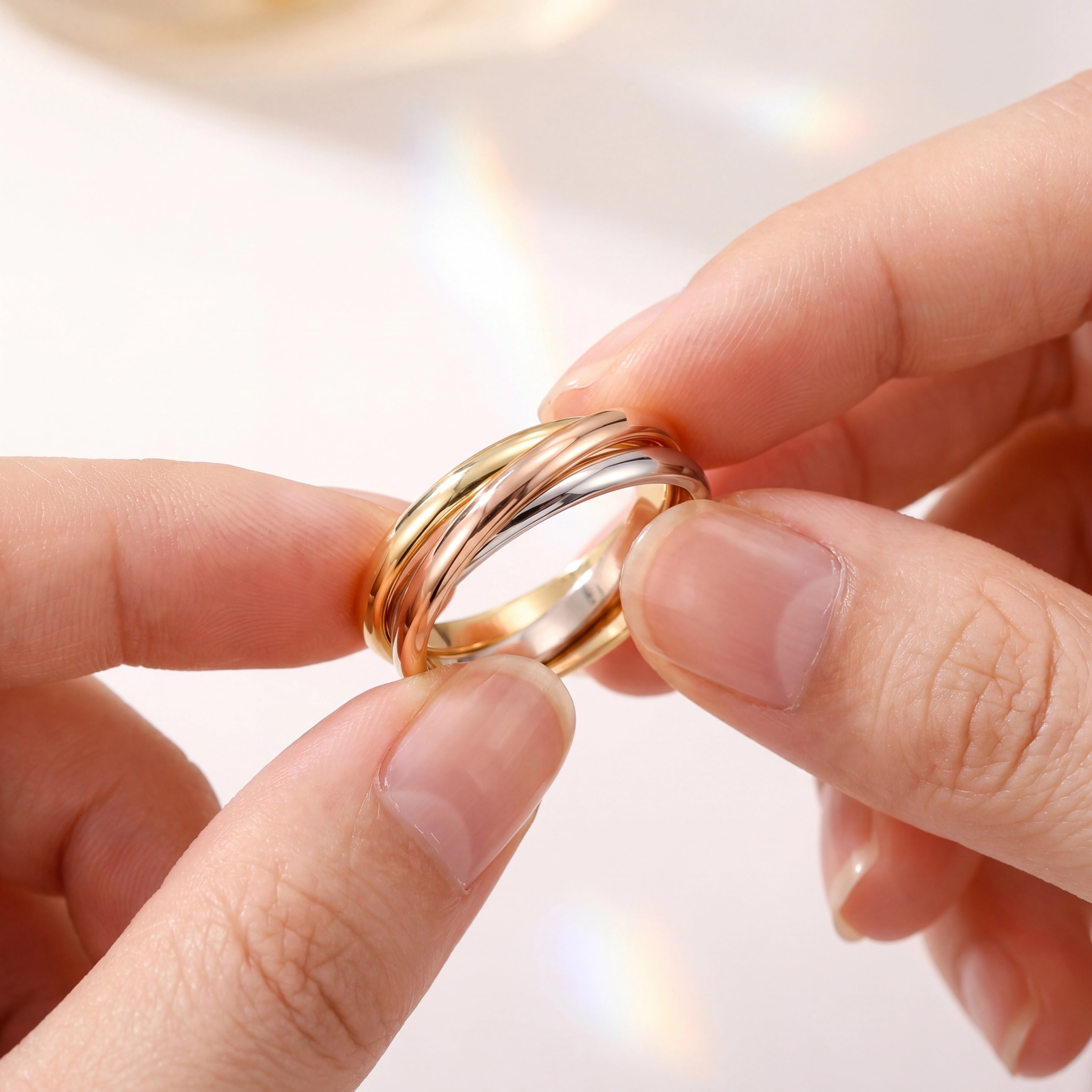 Trilogy Ring — Three Sparkles in Motion