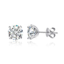 Boucles d’Oreilles Moissanite 0.2–3CT Or Rose pour Femme en Argent Pur 925