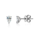 Boucles Moissanite Poire 0.5CT 1CT en Argent 925 Or 18K