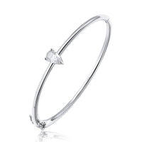 Bracelet Femme Moissanite Poire 1CT, Argent Massif 925