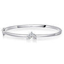 Bracelet Élégant Femme Moissanite, Argent 925, Certifié GRA